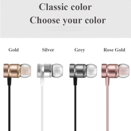 Universal Metal Bass In-ear Head phone Universal Running Surround Sound Earphone with Microphone for samsung MP3 Phone Computer