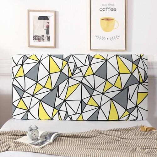 Thicken Elastic All-inclusive Bed Head Covers Headboard Cover for Home Solid Color Long Back Chair Cover Plain Dyed
