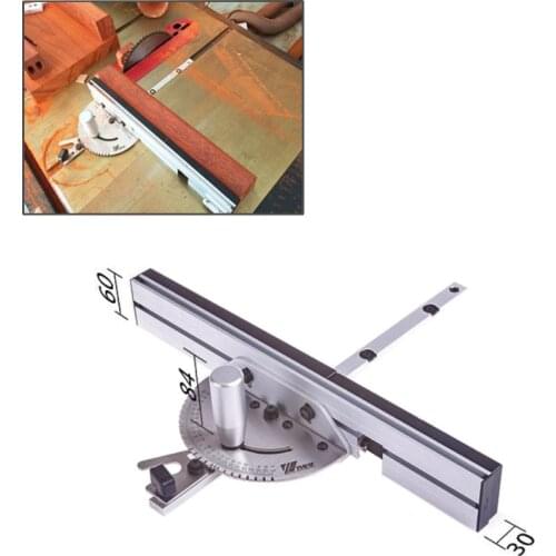 Miter Gauge with track Stop Table Saw/Router Miter Gauge Sawing Assembly Ruler for Table Saw Router Woodworking DIY Tools