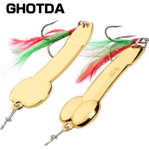 Sea Fishing Hard Bait Spoon Fishing Tackle Metal Jigging lures 5g, 10g, 15g, 20g, 28g, 35g, 43g, 50g 1PCS