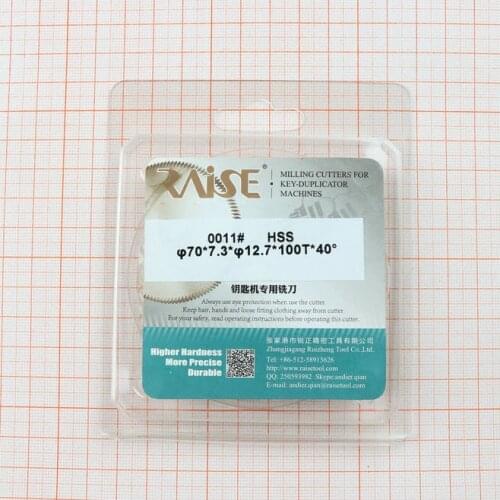 0011 HSS uncoated single angle milling cutter 70-7.3-12.7 replace WENXING 100D,100E,100E1,100F,100G key cutting machines cutter