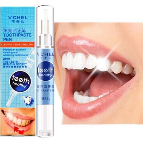 1PCS White Teeth Whitening Pen Remove Stains Oral Care Tooth Deep Cleaning Whitener Gel Oral Nursing Tool
