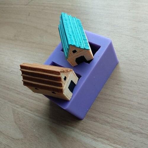 3D Mini Houses Cake Mold Christmas Decorations For Cake Gingerbread Houses Silicone Mold Baking Tools SQ18100