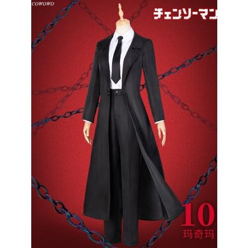 Anime! Chainsaw Man Makima Game Suit Uniform Cosplay Costume Halloween Party Role Play Outfit Daily Clothing For Women 2021 NEW