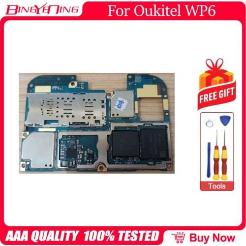 BingYeNing New Original For Oukitel WP6 Mainboard 6G+128G ROM Motherboard Flex Cable Board