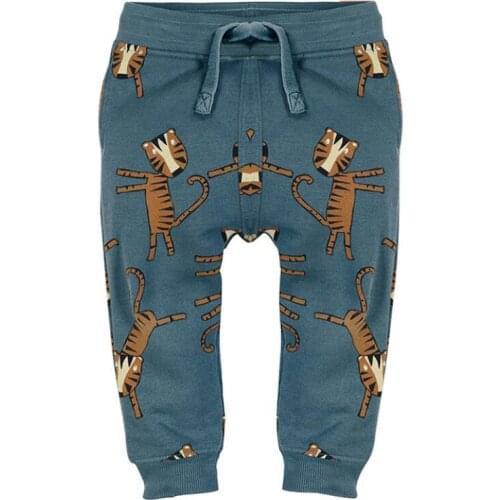 Little maven baby boy trousers childrens knitted cotton stretch toddler boy animal dinosaur print pants 11031