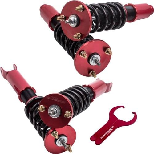 Coilovers Struts Shocks Front Rear Full Coilover Shocks Absorber Adj Height for Honda Accord 8th Gen 2008-2012