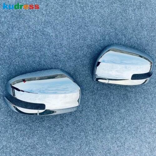 For Mitsubishi ekx 2020 ABS Chrome Side Door Rearview Mirror Cover Trim Cap Exterior Accessories 2pcs