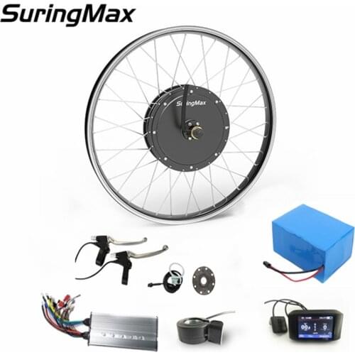 26 inch 72V 3000W Hub Motor kit , Electric Bike Motor 100km/h With Battery