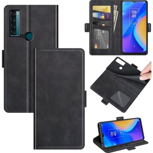 Case For TCL 20 SE Leather Wallet Flip Cover Vintage Magnet Phone Case For TCL 20 SE Coque