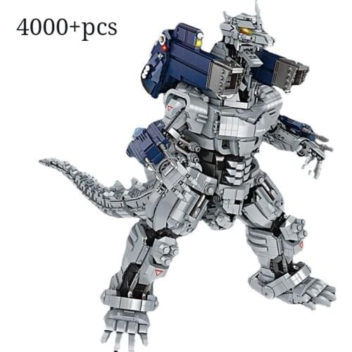 Godzilla Vs King Kong MOC Creative Monster World Building Bolcks Bricks Movie Action Figrues Toys For Children