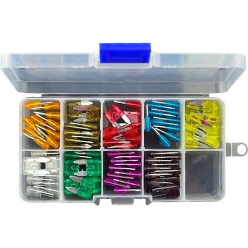 90pcs/lot Automotive Car Motorcycle Blade Fuse Kit Assortment fuses 5A 7.5A 10A 15A 20A 25A 30A 35A 40A