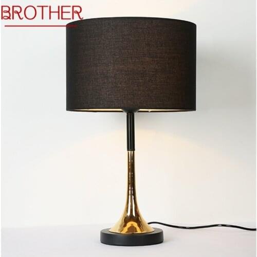 BROTHER Table Lamps Contemporary Luxury Design LED Black Desk Light Decorative For Home