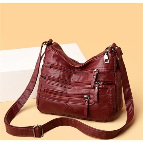 New Shoulder Crossbody Bags for Women High Quality Pu Leather Messenger Bag for Girls 2021 Female Purse And Handbags