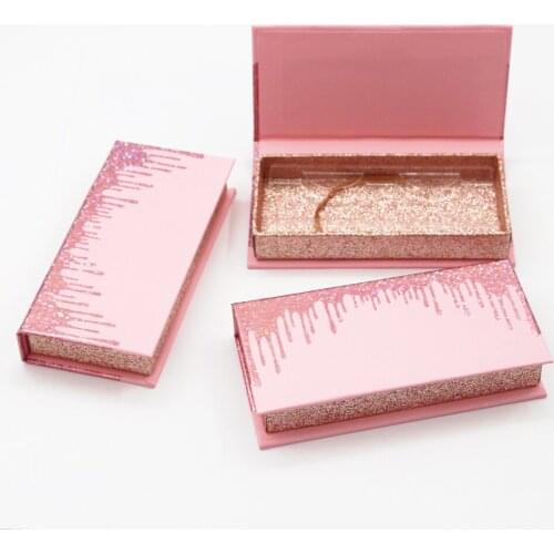 Wholesale 25mm Mink Lashes Makeup Glitter Cases Eyelashes Box Package Lash Boxes Packaging Faux Cils Magnetic Eyelashes Vendors