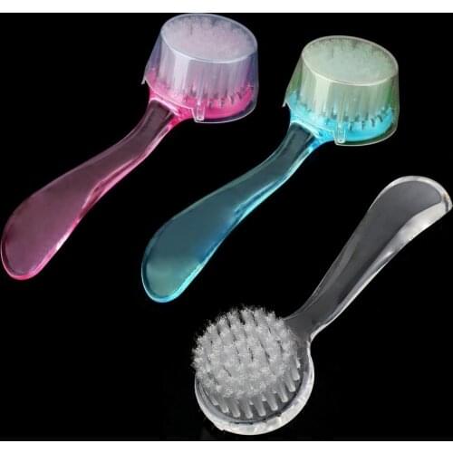Soft Bristle Facial Brush Scrub Exfoliating Face Skin Care Cleaning Wash Brushes SK88