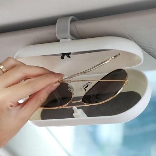 Car Glasses Special Storage Box Anti-Shattering With Aroma Diffuser Sun Visor Storage Sunglasses Box Travel Car Container