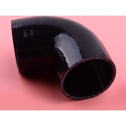 Universal 76mm 90 Degree 3'' Elbow Silicone Hose Pipe Intercooler Coupler Turbo 3-ply for Turbocharged & Supercharged Car Boat