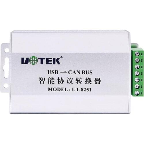 UTEK UT-8251 USB 2.0 to CAN BUS USB Turn CANBUS Intelligent Protocol Converter Industrial Adapter CAN 2.0A & CAN 2.0B
