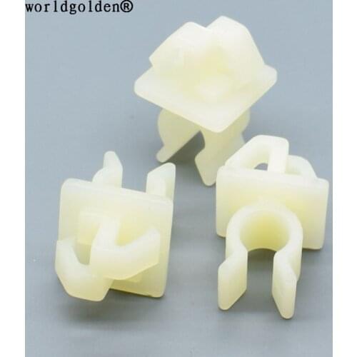 Worldgolden 100pcs auto fasteners Hood Prod Rod Clip for Toyota 53452-90351