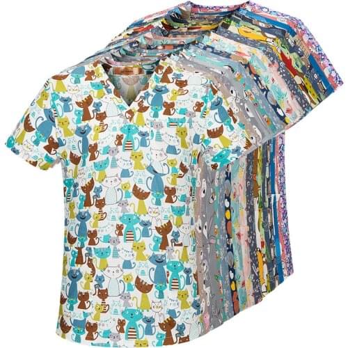 New medical surgical uniforms pharmacy hospital scrubs tops breathable beauty salon dentistry pet doctor overalls nurse uniform