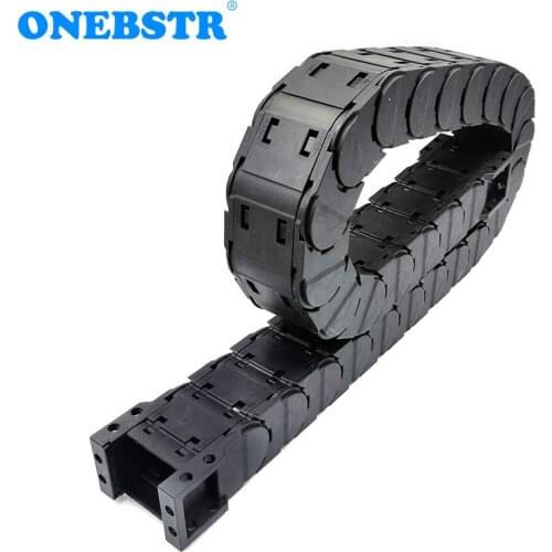 1 Meter D25x38mm Drag Chain Wire Carrier Cable Low Noise Closed Type Open On Both Sides CNC Router Machine Tools Free Shipping