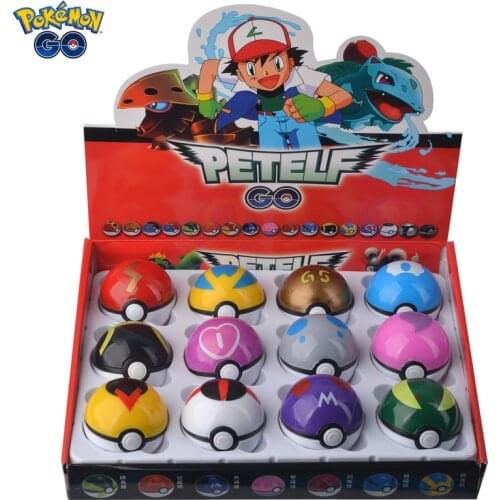 12 Pcs/Set Mini Pocket Monster Pikachu Action Figure Pokemon Ball Game Model Charmander Anime Figures Doll Toy For Children Gift