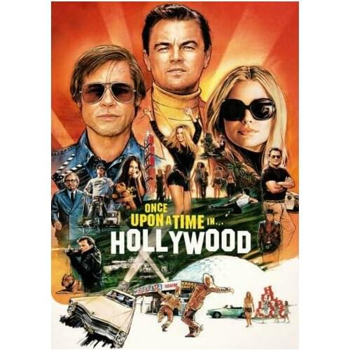 24style Once Upon a Time in Hollywood Movie Film Print Silk Poster for Your Home Wall Decor 24x36inch