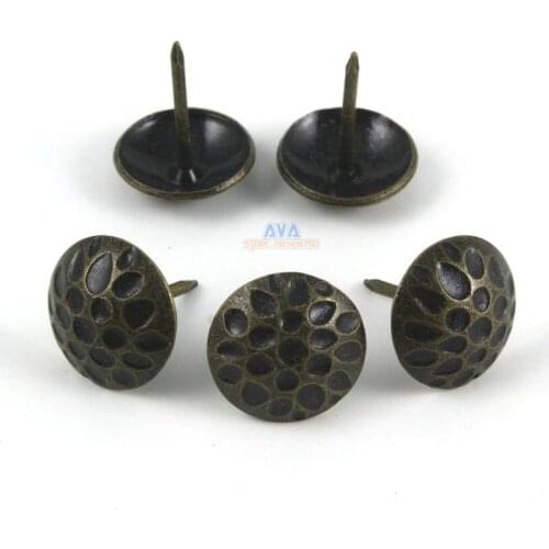 50 Pieces 19x23mm Antique Brass Upholstery Tacks Nails