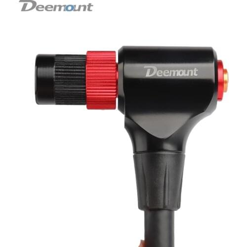 Bicycle Pump Adaptor Fits Schrader Presta W/ 1.2m Hose Anodized CNC-machined Alloy Nozzle F/V A/V Valve Compatible