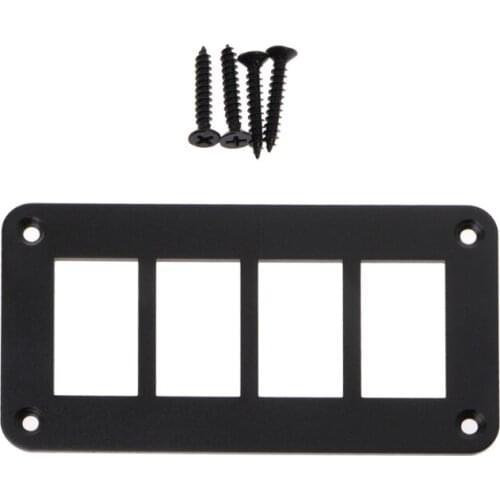 Aluminum Rocker Switch Panel 2/3/4/6 Way Housing Holder For Car Boat Auto Parts