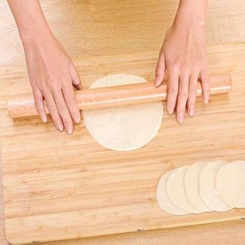 Household solid wood rolling pin Rolling dumpling wrapper Rolling noodles Baking tools