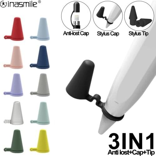 Quality Spare Nib Replacement For Apple Pencil 1 2 Stylus tip Stylus cap Anti lost Stylus Cap Compatible For Apple Stylus pen 1
