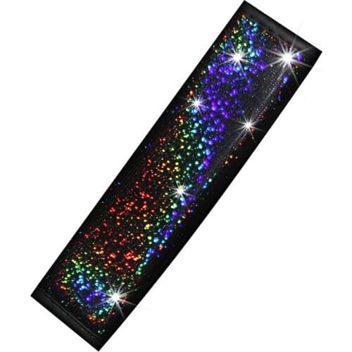 Colorful starry sky bronzing leather car seat belt shoulder cover protective cover