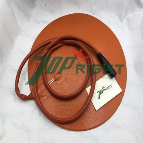 Round Silicone Rubber Heater Electric Heating Blankets dia.12" diameter 120v 300w
