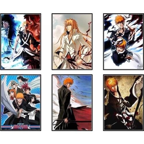 Lienzo y póster de película de anime japonés "Death Note", imagen artística de personajes, decoración de sala de estar