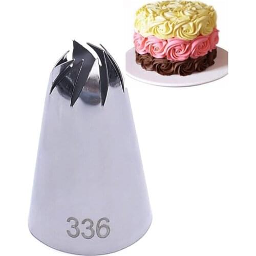 #336 Large Size Icing Nozzle Decorating Tip Sugarcraft Cake Decorating Tools Baking Tools Bakeware Stainless Steel