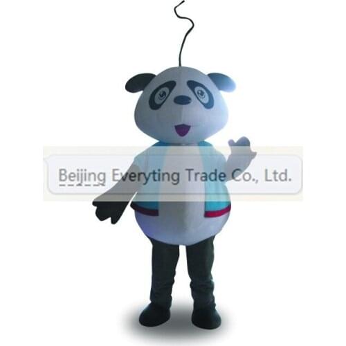 New arrival Cute Adult Cartoon Character cute white panda Mascot Costume Hallooween party costume