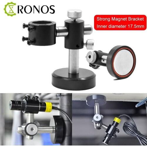 New 360 Degrees 17.5mm Laser Module Laser Positioning Light Bracket Universal Adjustable Three Axis Strong Magnet Bracket