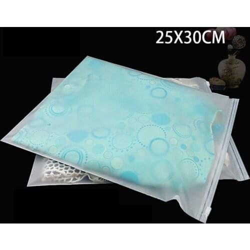 50pcs/lot-10/15/20/25/30cm Repeatable zipper zip lock frosted PE plastic garment Packaging bags for Underwear, socks, shirt, hat