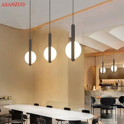 Modern Art Long Cable Bedside Hanging Lamp Acrylic Sconces Bar Office Bedroom Pendant Lights Warm white Light