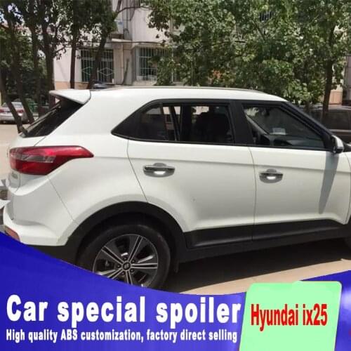 For Hyundai ix25 spoiler 2014 2015 rear window roof spoiler high quality ABS material by primer or DIY color paint For IX 25