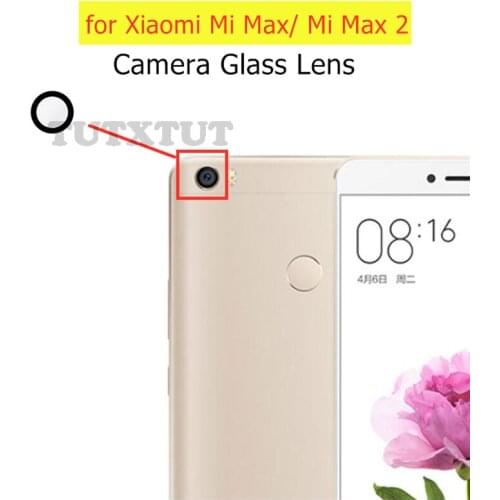 2pcs for Xiaomi Mi Max/ Mi Max 2 Back Camera Glass Lens Main Rear Camera Lens with Glue for Xiaomi Mi Max2 Repair Spare Parts