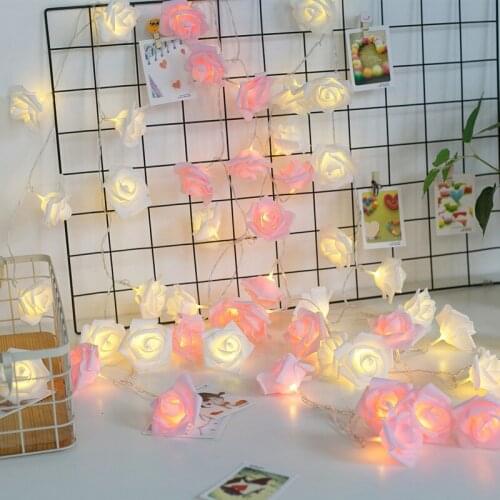 Rose light string LED waterproof wedding room bedroom room decoration light string marriage proposal confession light string