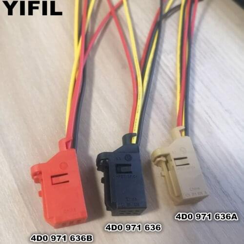 TE 6 Pin/Way Tire Pressure Alarm Plug Connector Wire Cable Pigtail For VW Golf CC Jatta Skoda Fabia Audi A3 A4 4D0 971 636