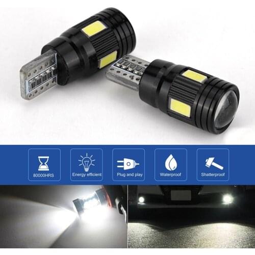 Auto Car Universal T10-6 Decoding Lamp Super Bright Turn Signal LED Light Bulb Automobile Electric Accessories