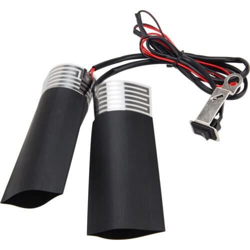 2PCS Universal Grip ATV Motorcycle Heated Grips Motorcycle Heated Hand Handlebar Kit Grips Pads Warmer For Suzuki Yamaha 12V HB1