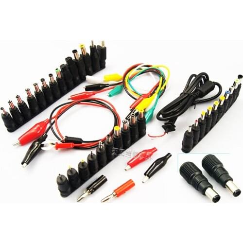 48pcs Universal Laptop AC DC Jack Power Supply Adapter Connector Plug for HP IBM Dell Apple Lenovo Acer Toshiba Notebook Cable