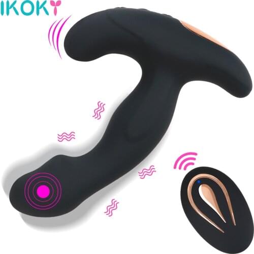 Prostate Stimulator Vibrator Gay Sex Toys Male Prostata Massager Dildo Anal Plugs Silicone Wireless Remote Control Vibrator