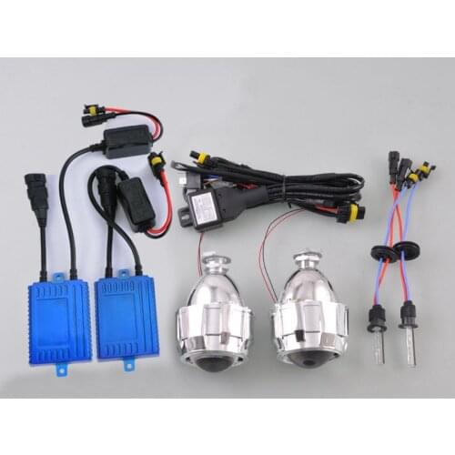 Wotefusi MINI Angel Eye Projector Fog Double Light Lens RHD 8000K H1 HID Ballast